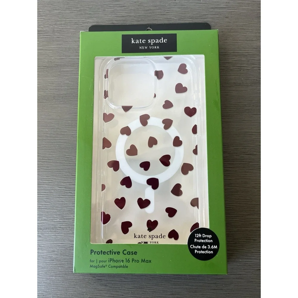 KATE SPADE Protective Case Magsafe For IPHONE 16 PRO MAX Hearts‎